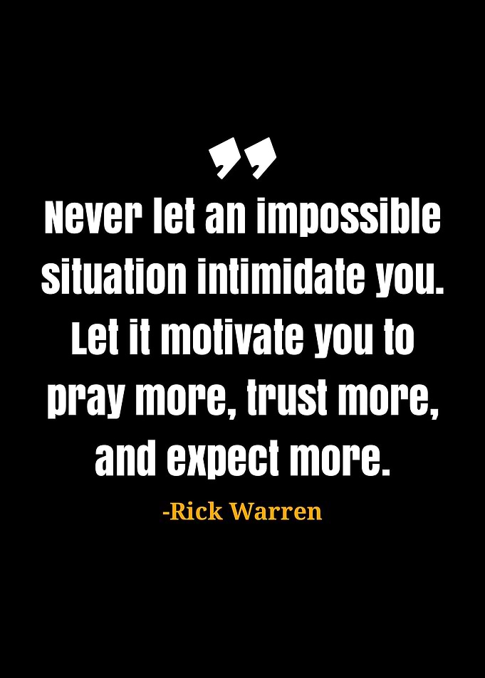 Rick Warren Quote