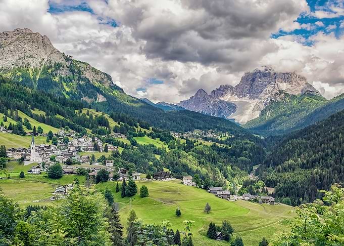 Valley In The Alps