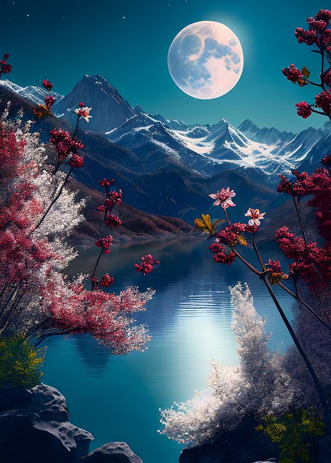 Vintage Asian Landscape