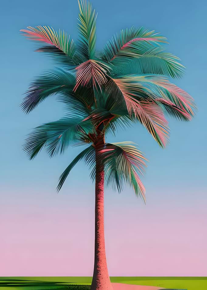 Palm Tree at Sunset