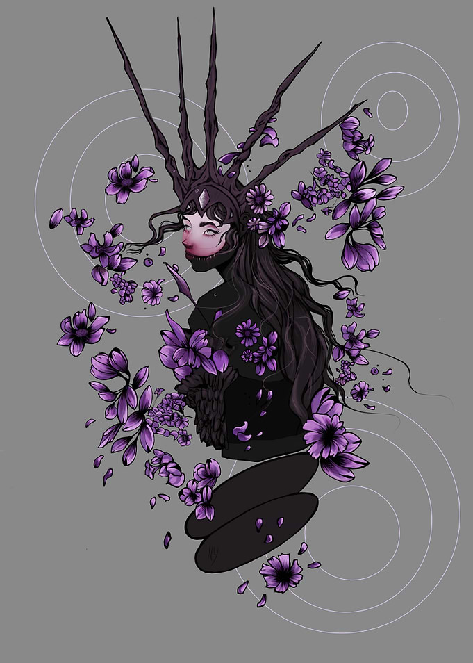 Queen and flowery woods