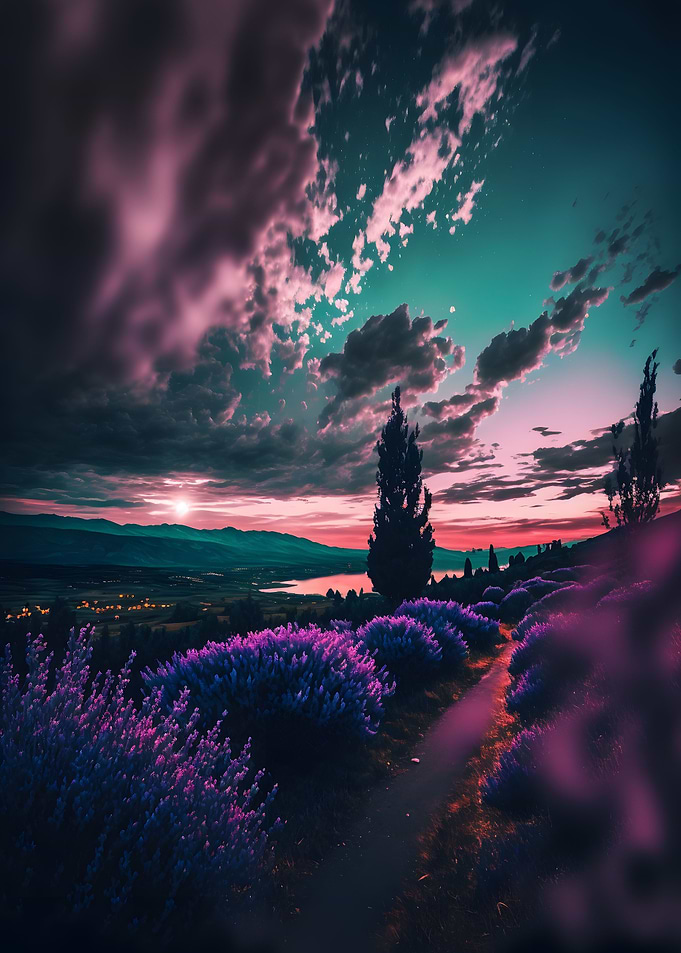 Lavender landscape