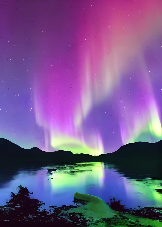 Polar green Lights Nature