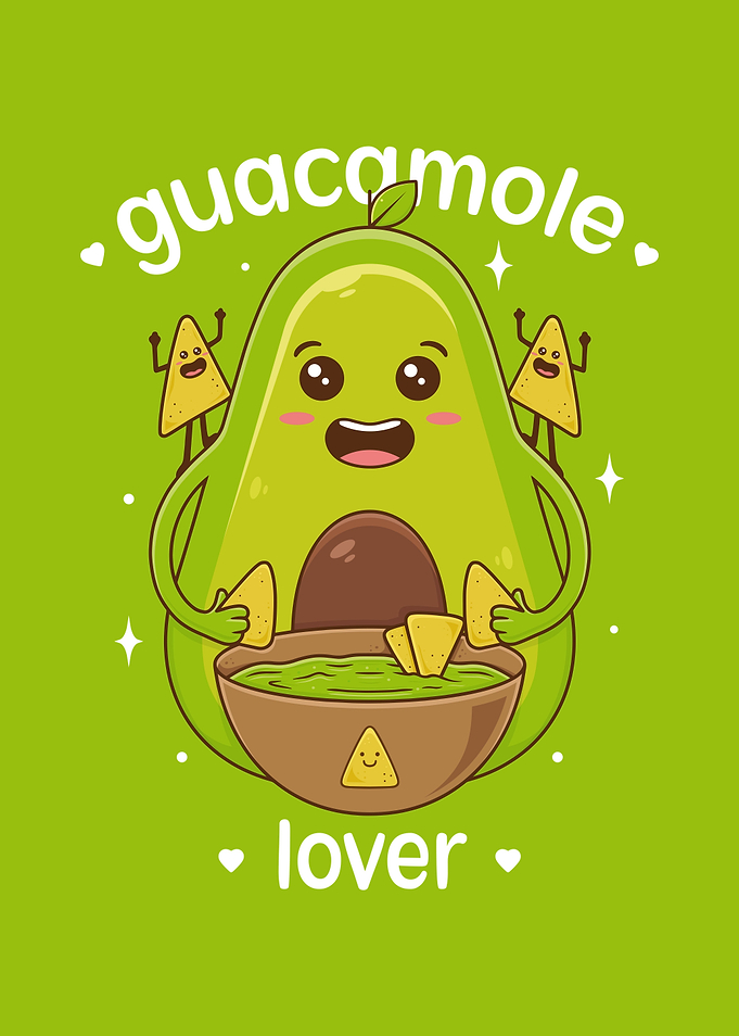 Guacamole Lover Kawaii Art