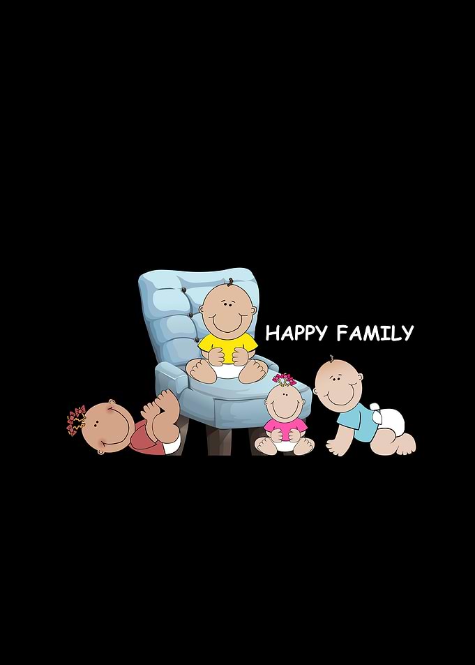 Happy Family Love Children