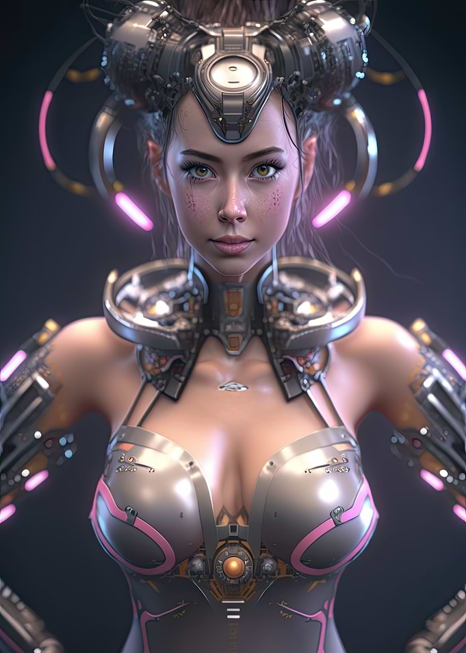 Cyberpunk Female Warrior