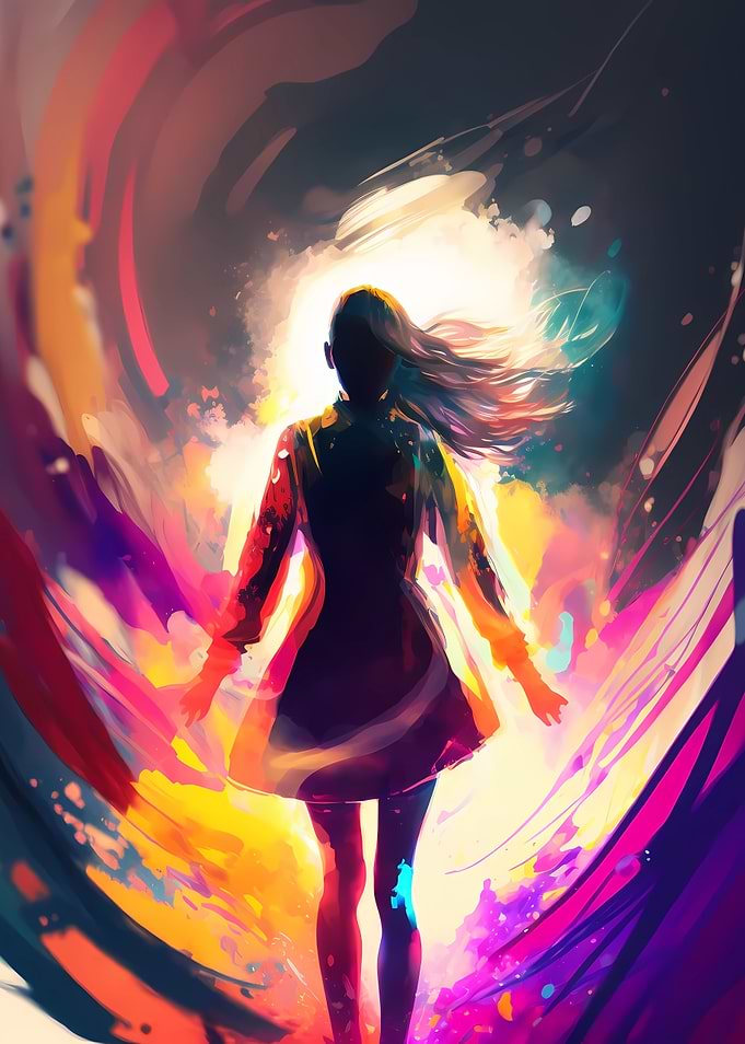 Neon Girl Portal