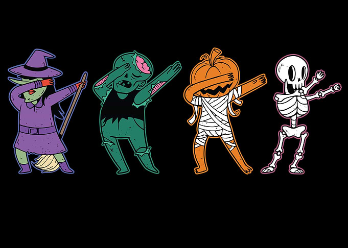 Halloween dance dab dancer