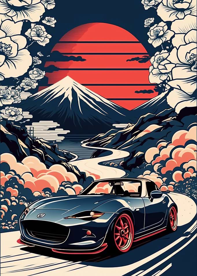 Miata Japanese Street Art