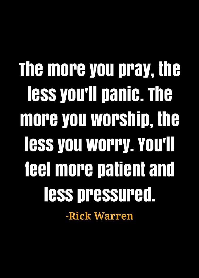 Rick Warren Quote