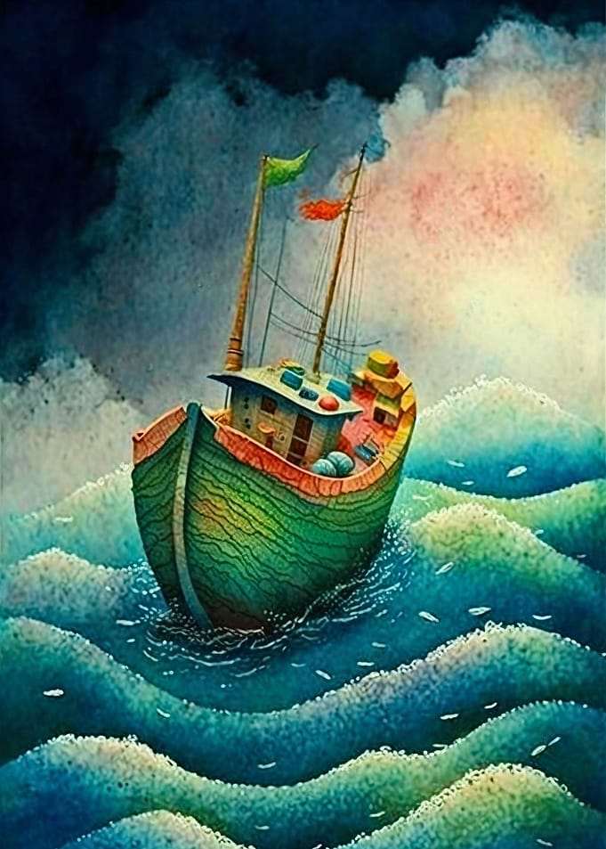 Watercolor Waves