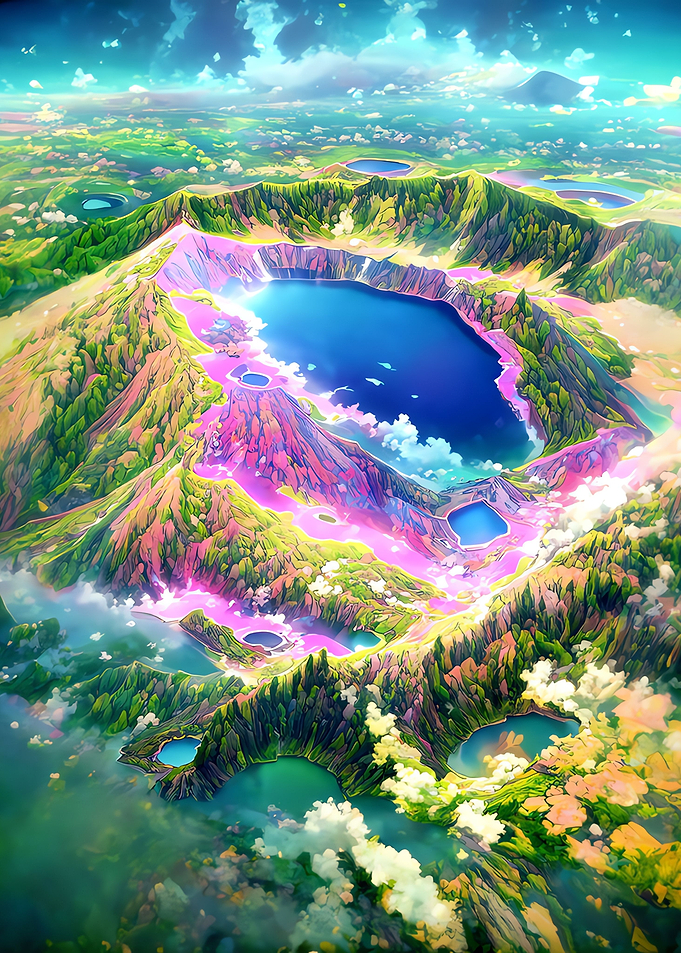 Beautiful sight of a lake
