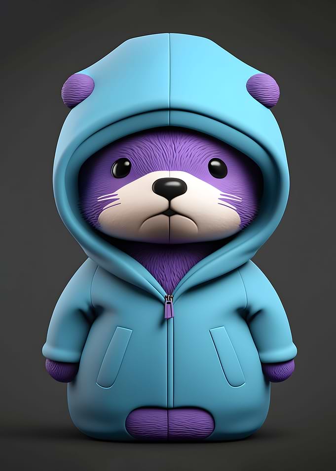 Otter Blue plushie