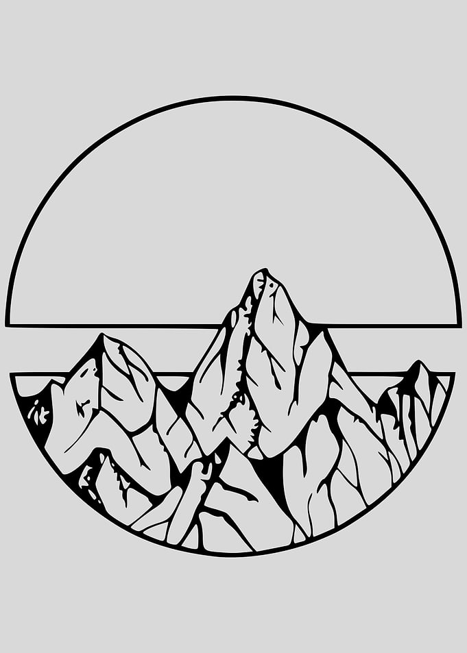 Mountain Hand Drawing