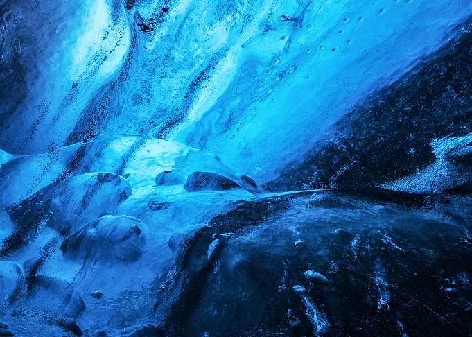 Ice Cave Abstract