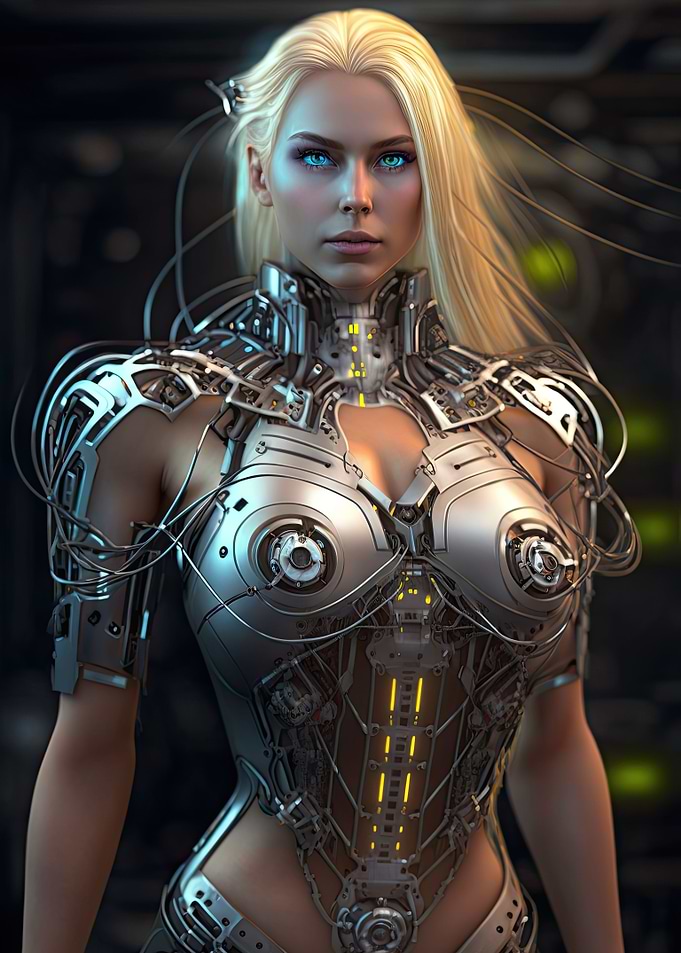 Cyberpunk Female Warrior
