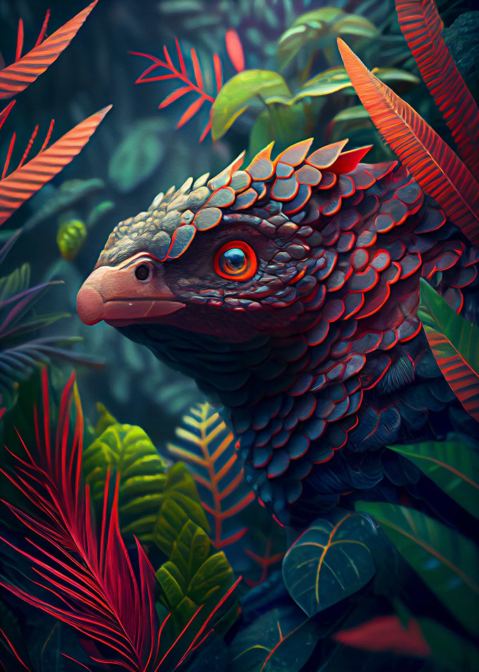 Ancient Red Eyed Pangolin