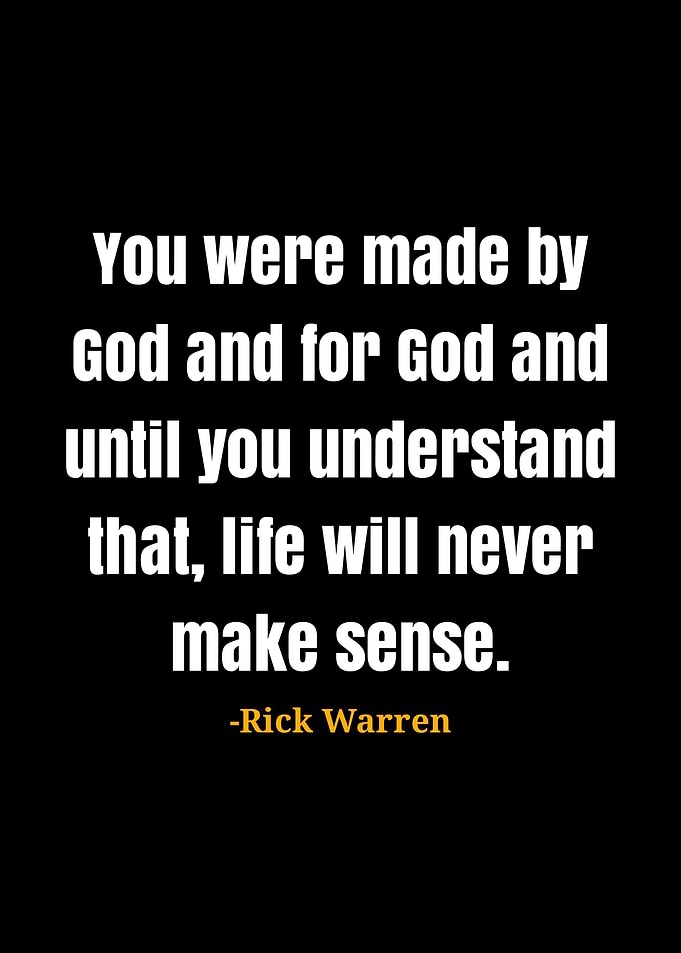 Rick Warren Quote