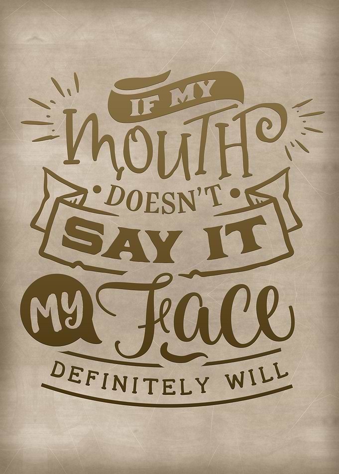 My face definitely will