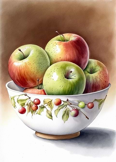 Apple Bliss — kitchen metal wall art