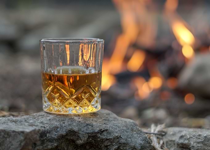 Bourbon and fire
