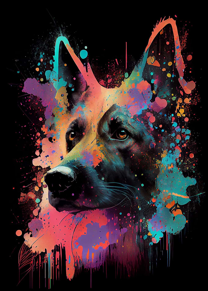 Belgian Malinois Colorful