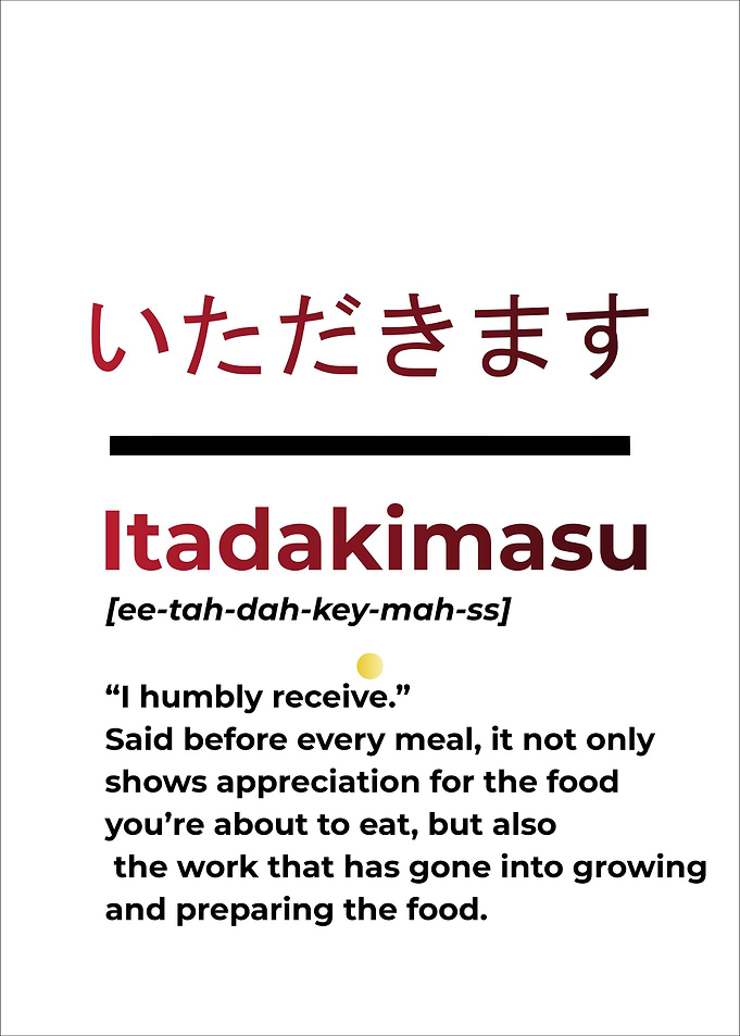 Itadakimasu Word
