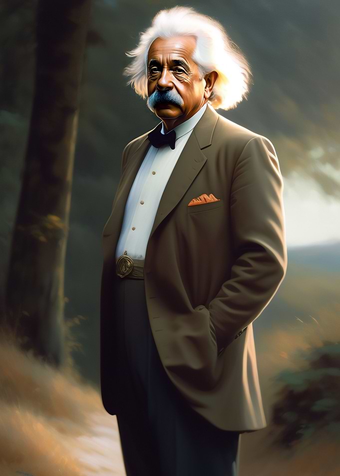 Albert Einstein in Forest