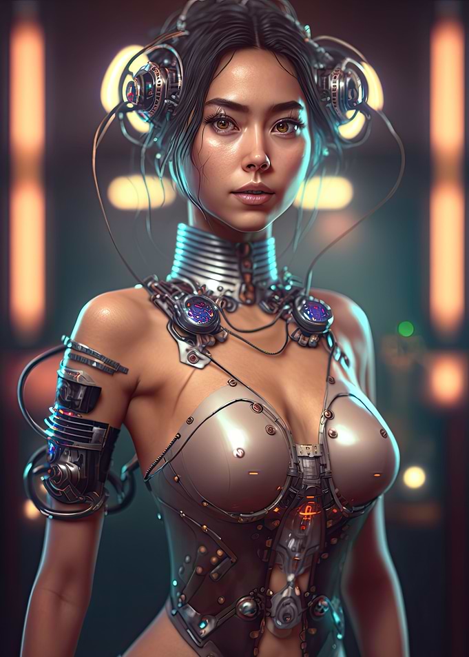 Cyberpunk Female Warrior
