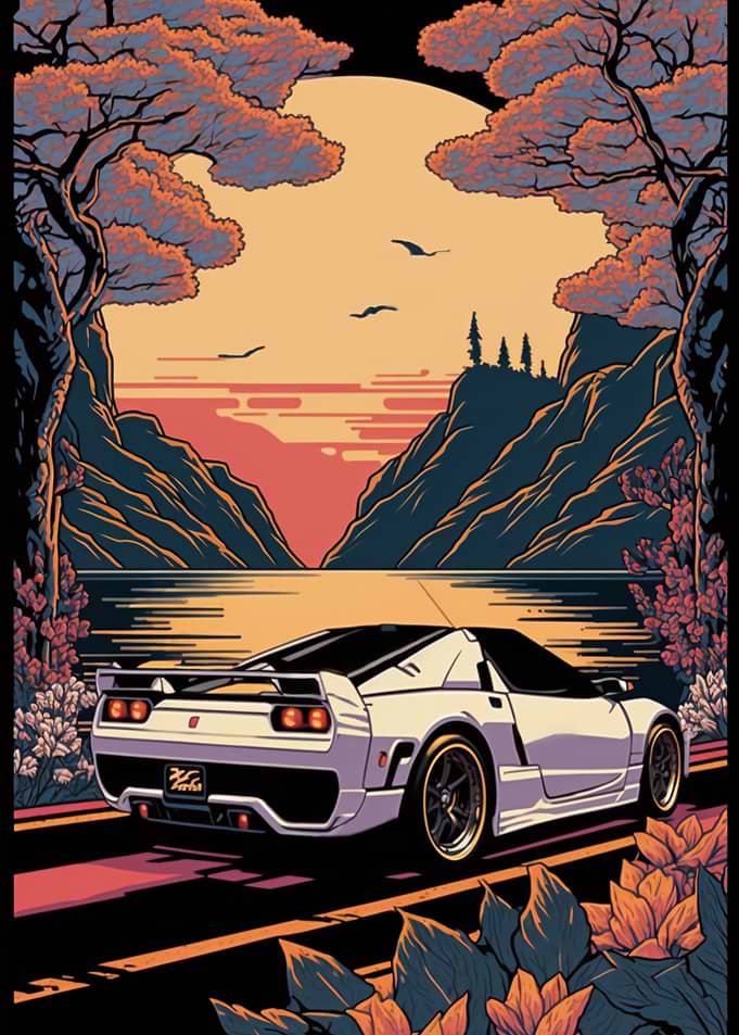Honda NSX R Japanese Art