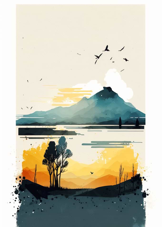 Watercolor Naturescape