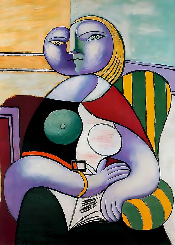 reading 1932 by Picasso