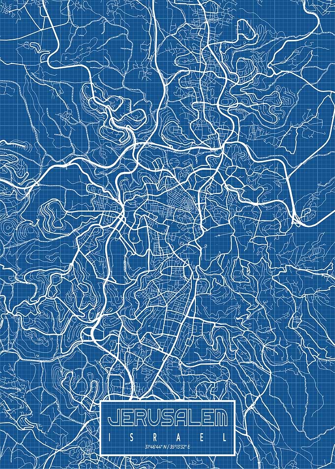Jerusalem Map Blueprint