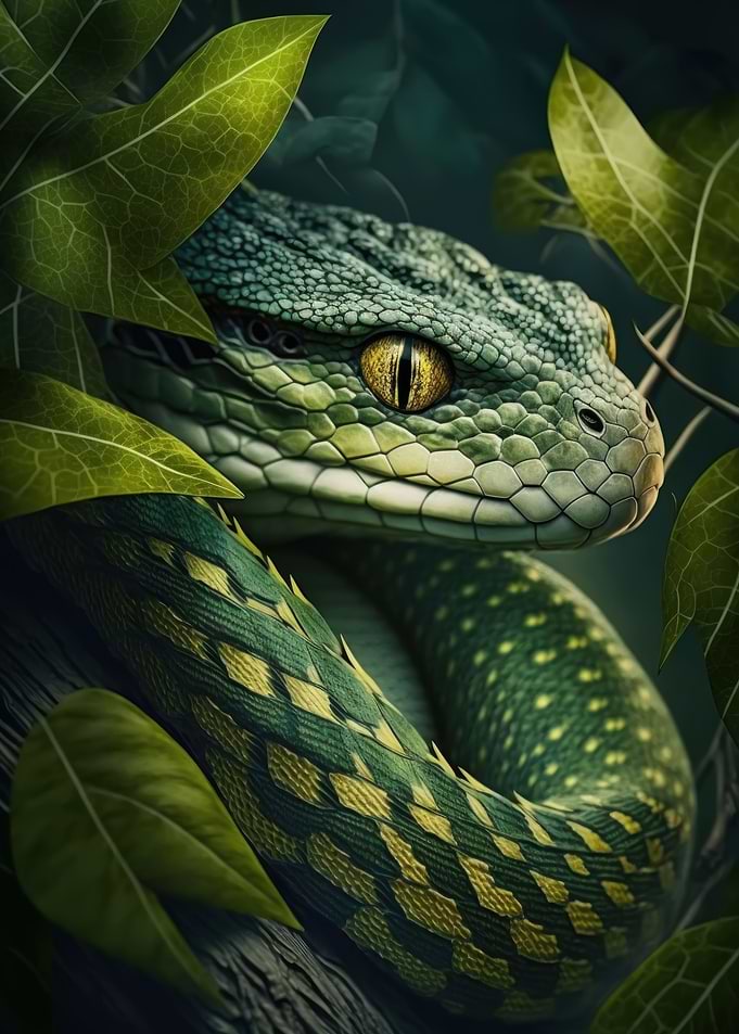 Snake portrait