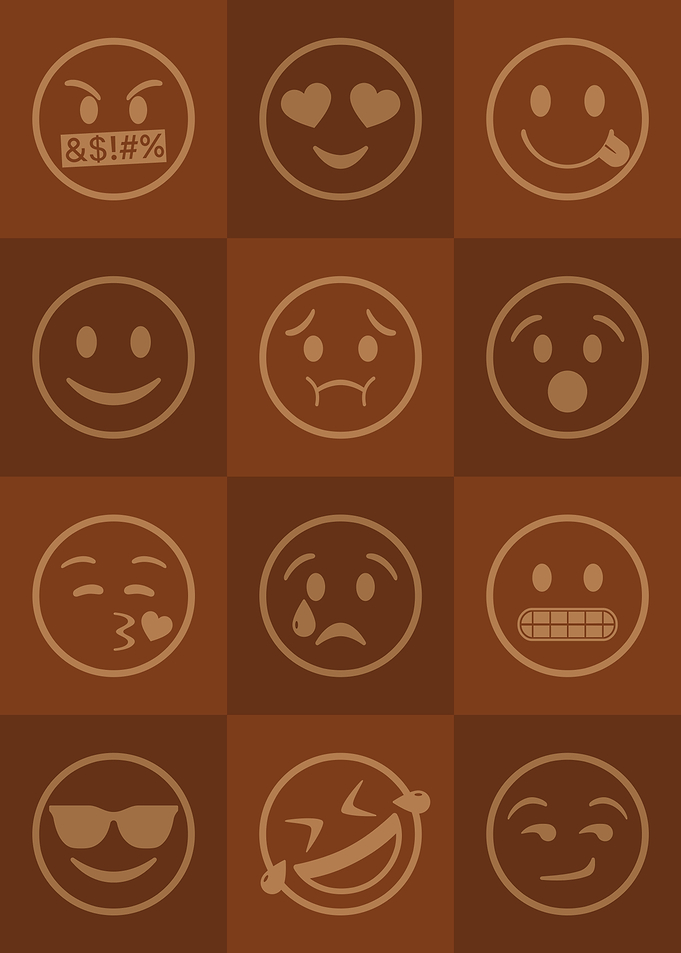 Emoji Expressions Orange