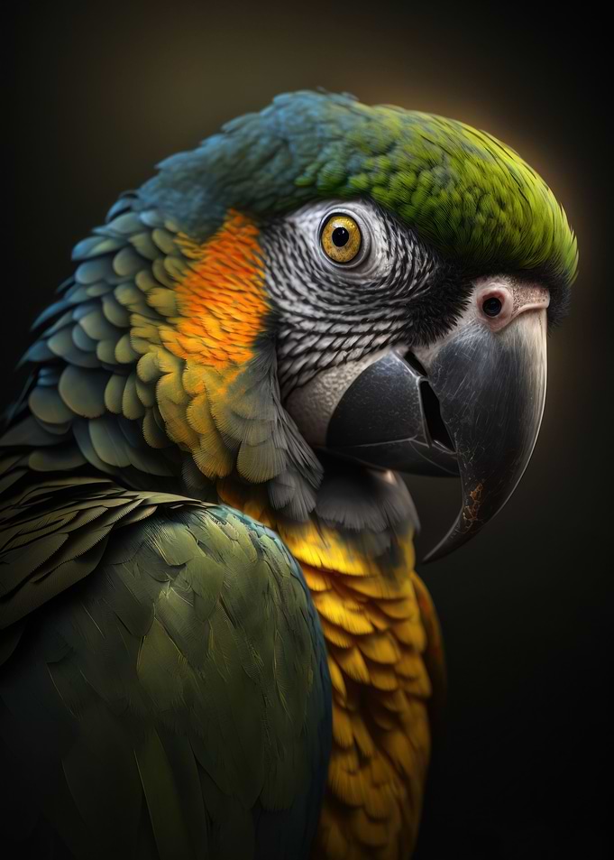 Parrot portrait