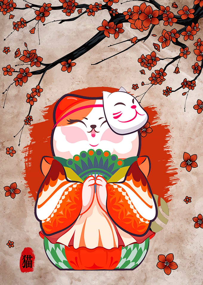cat japan cute