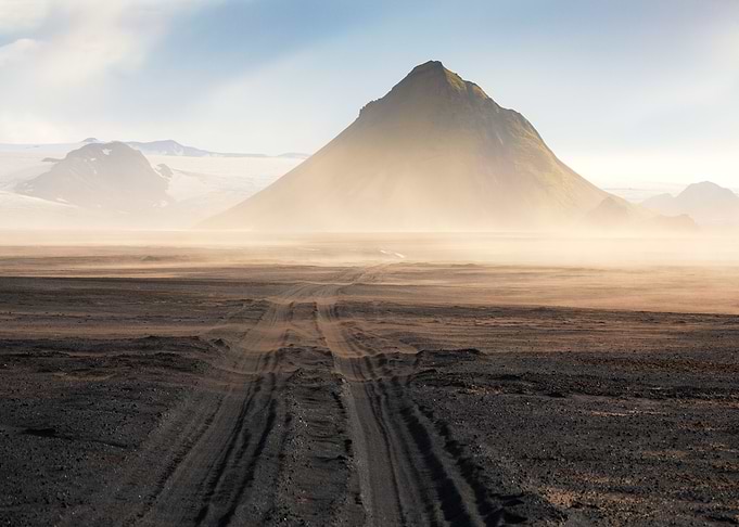 Sandstorm in Iceland