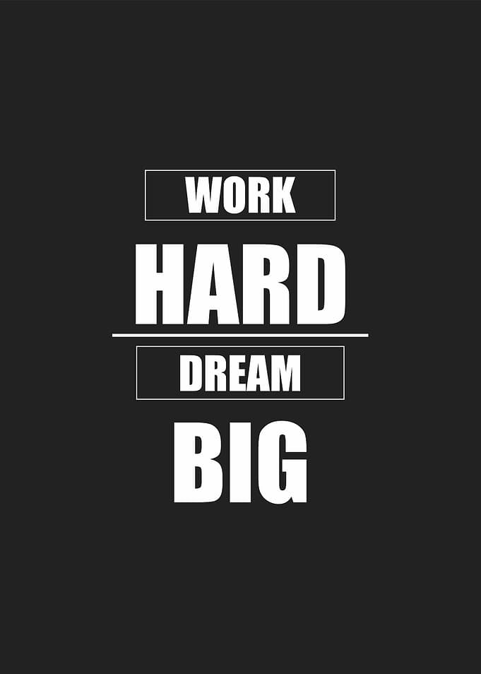 work hard