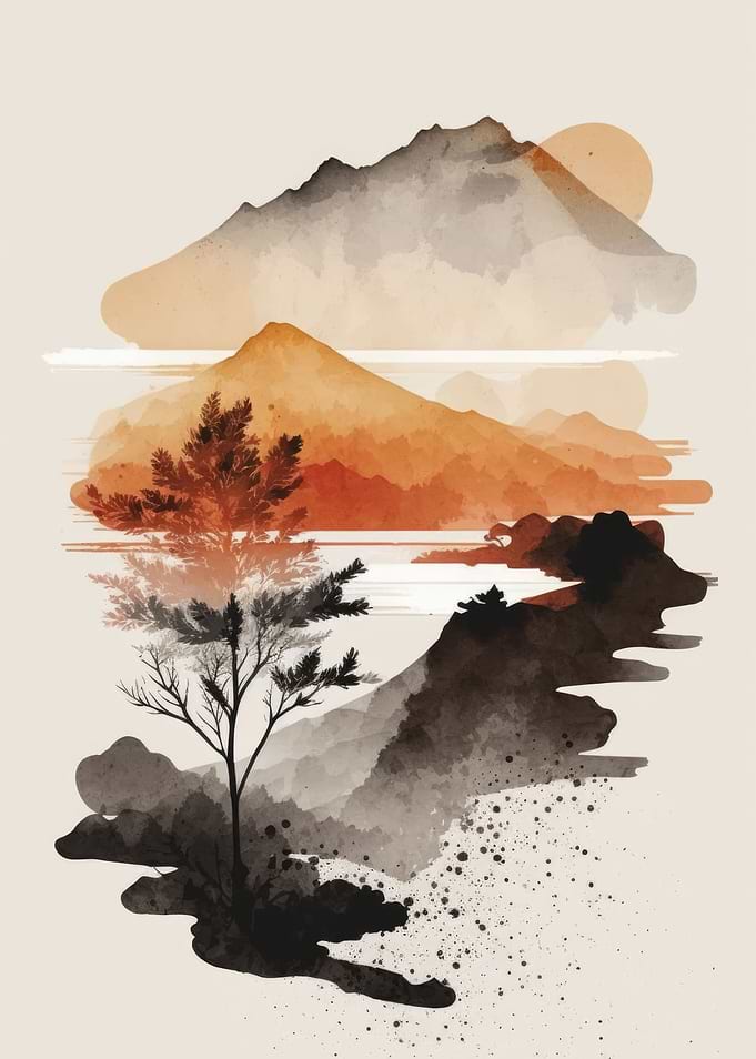 Watercolor Naturescape