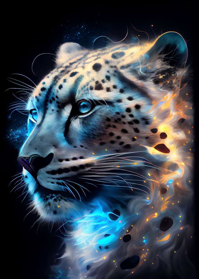 Energized Snow Leopard