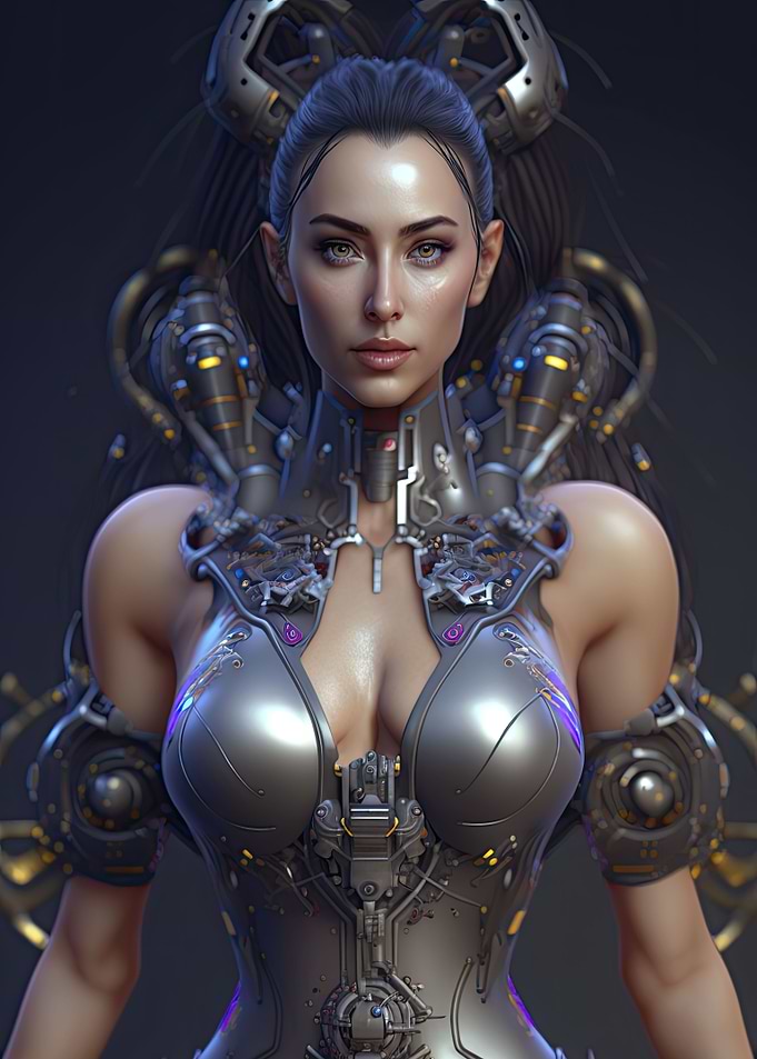 Cyberpunk Female Warrior