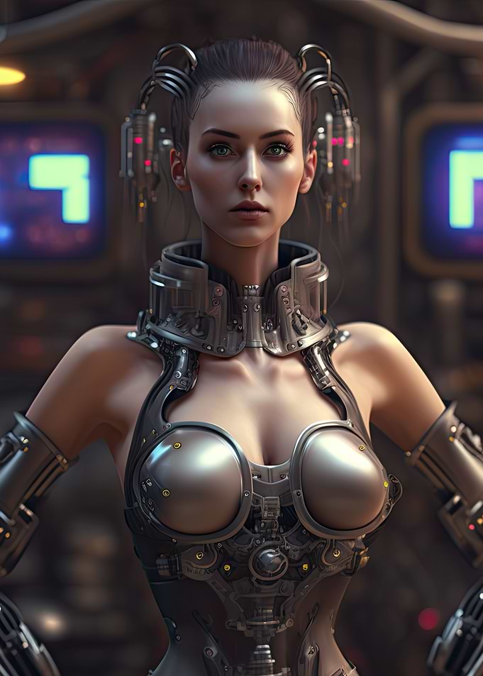 Cyberpunk Female Warrior