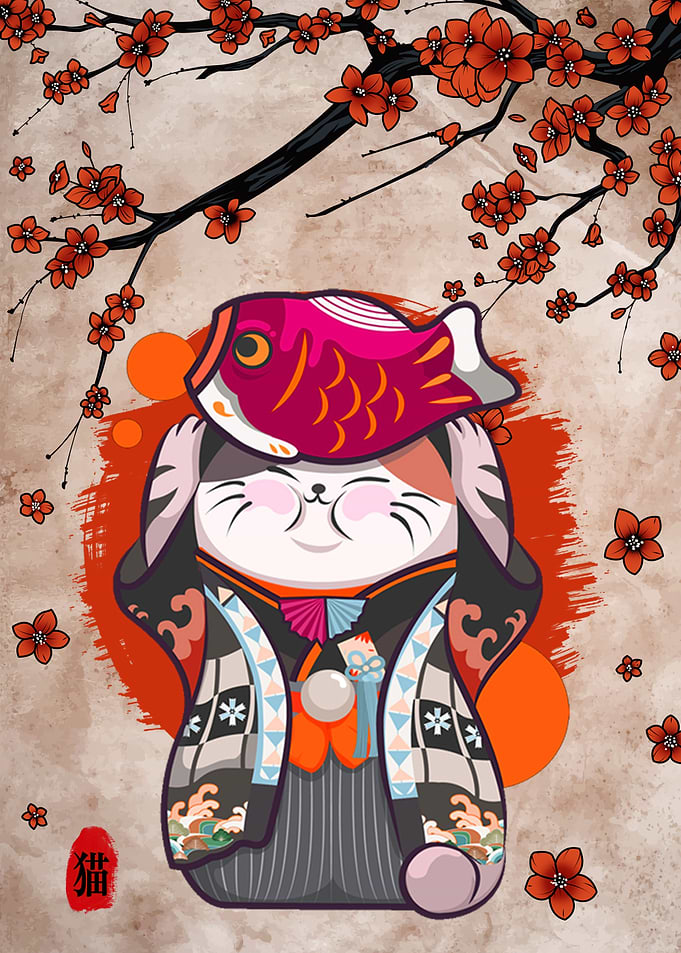 cat japan cute