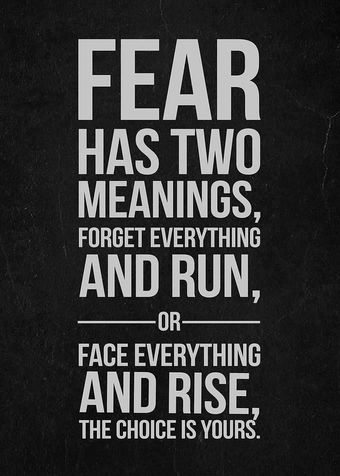 fear has two meanings