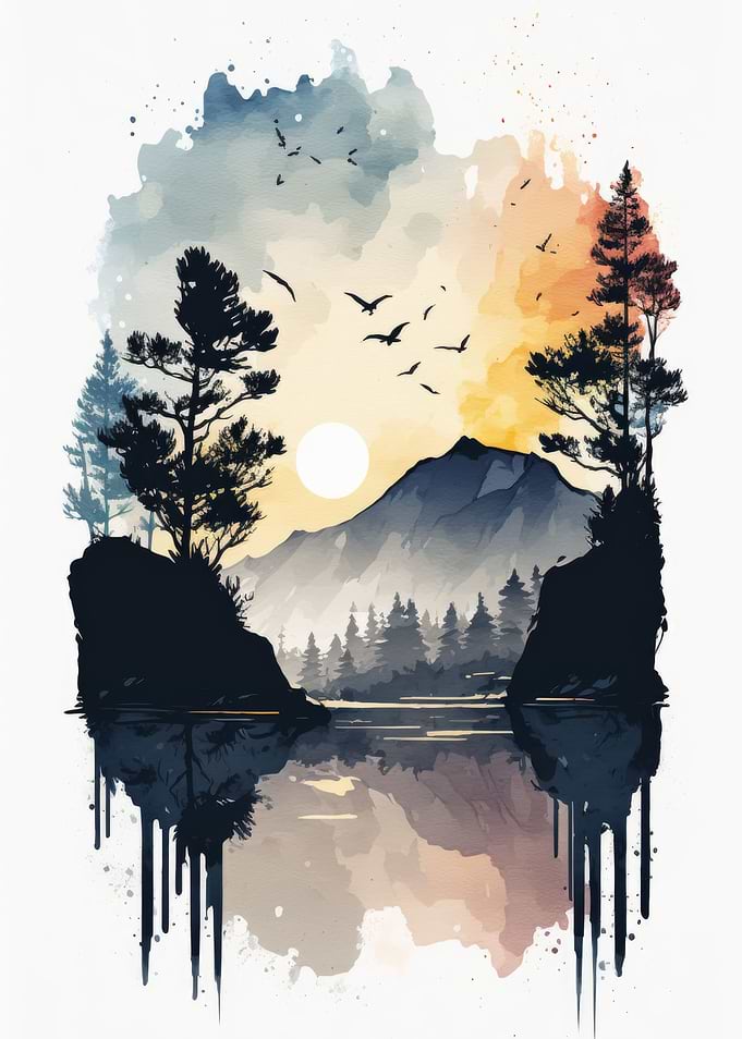 Watercolor Naturescape
