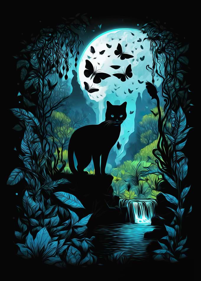 meo cat surreal nature