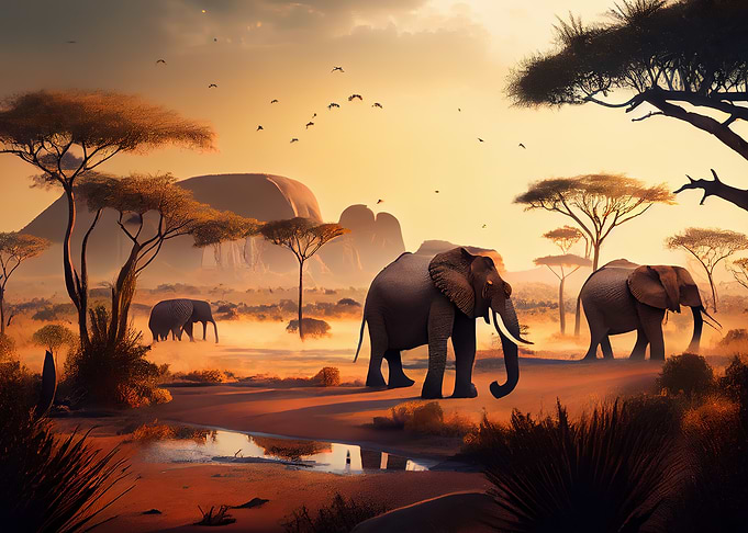 Wild Elephant Animal