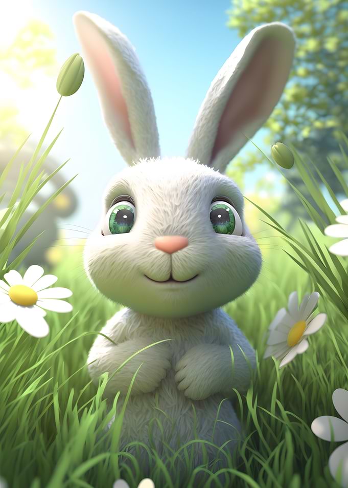 Cute easter bunny