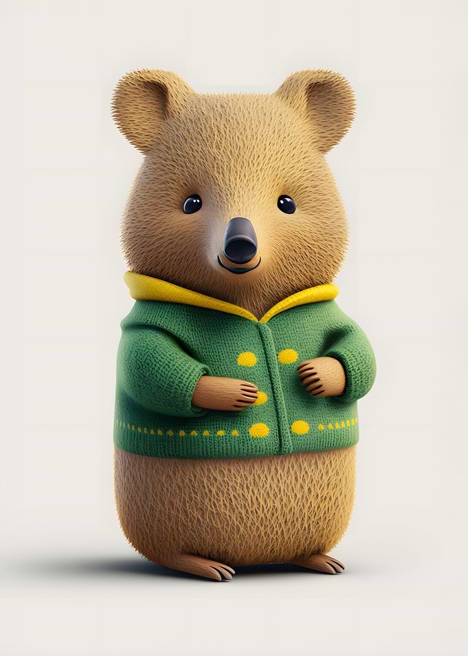 Quokka 3D Cute
